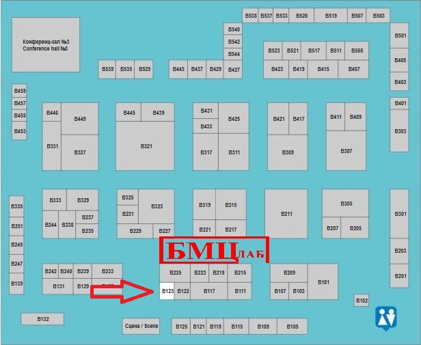 Схема нахождения на выставке